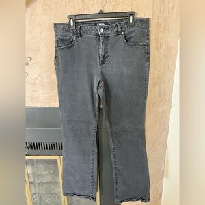 d.jeans Women's Size 14 Black Bootcut Stretch Denim Jeans